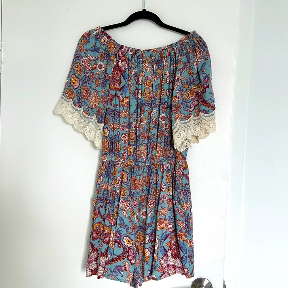 Floral Romper with Pockets